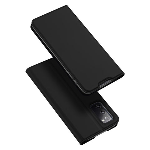 DUX DUCIS Skin Pro Series Card Slot PU Leather Phone Cover for Samsung Galaxy S20 FE 4G/5G/S20 Lite/S20 FE 2022