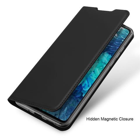 DUX DUCIS Skin Pro Series Card Slot PU Leather Phone Cover for Samsung Galaxy S20 FE 4G/5G/S20 Lite/S20 FE 2022