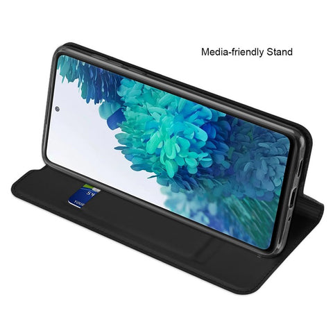 DUX DUCIS Skin Pro Series Card Slot PU Leather Phone Cover for Samsung Galaxy S20 FE 4G/5G/S20 Lite/S20 FE 2022