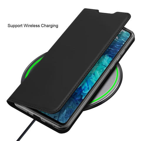 DUX DUCIS Skin Pro Series Card Slot PU Leather Phone Cover for Samsung Galaxy S20 FE 4G/5G/S20 Lite/S20 FE 2022