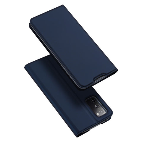 DUX DUCIS Skin Pro Series Card Slot PU Leather Phone Cover for Samsung Galaxy S20 FE 4G/5G/S20 Lite/S20 FE 2022