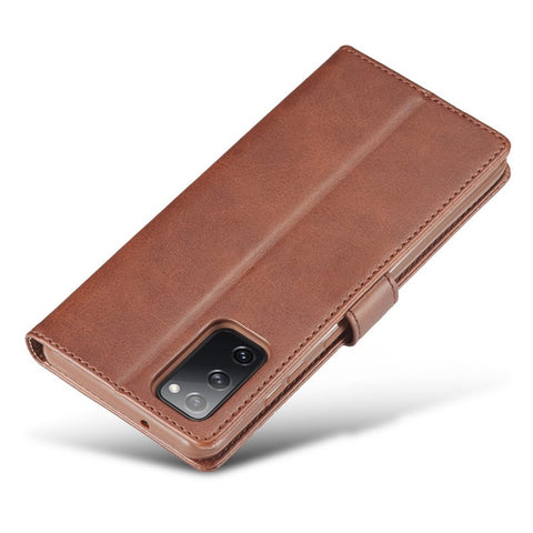 LC.IMEEKE Leather Wallet Stand Case with Reserved Front Cutout for Samsung Galaxy S20 FE 4G / FE 5G / S20 Lite / S20 FE 2022