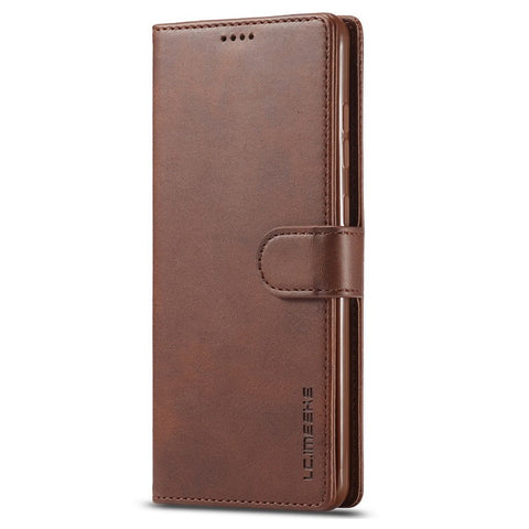 LC.IMEEKE Leather Wallet Stand Case with Reserved Front Cutout for Samsung Galaxy S20 FE 4G / FE 5G / S20 Lite / S20 FE 2022