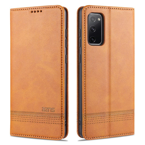 AZNS Auto-absorbed Leather Wallet Case for Samsung Galaxy S20 FE 4G/FE 5G/S20 Lite/S20 FE 2022