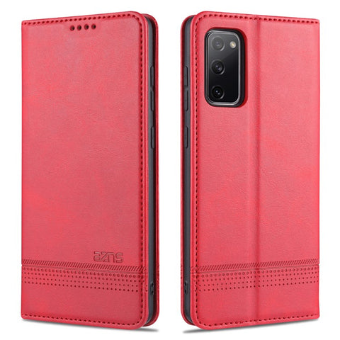 AZNS Auto-absorbed Leather Wallet Case for Samsung Galaxy S20 FE 4G/FE 5G/S20 Lite/S20 FE 2022