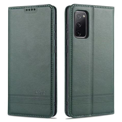 AZNS Auto-absorbed Leather Wallet Case for Samsung Galaxy S20 FE 4G/FE 5G/S20 Lite/S20 FE 2022