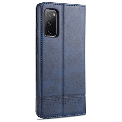 AZNS Auto-absorbed Leather Wallet Case for Samsung Galaxy S20 FE 4G/FE 5G/S20 Lite/S20 FE 2022