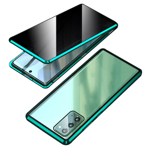 Anti-peep Magnetic Installation Metal Frame + Tempered Glass Hybrid Case for Samsung Galaxy S20 FE/Fan Edition/S20 FE 5G/Fan Edition 5G/S20 Lite/S20 FE 2022
