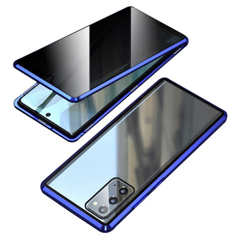 Anti-peep Magnetic Installation Metal Frame + Tempered Glass Hybrid Case for Samsung Galaxy S20 FE/Fan Edition/S20 FE 5G/Fan Edition 5G/S20 Lite/S20 FE 2022