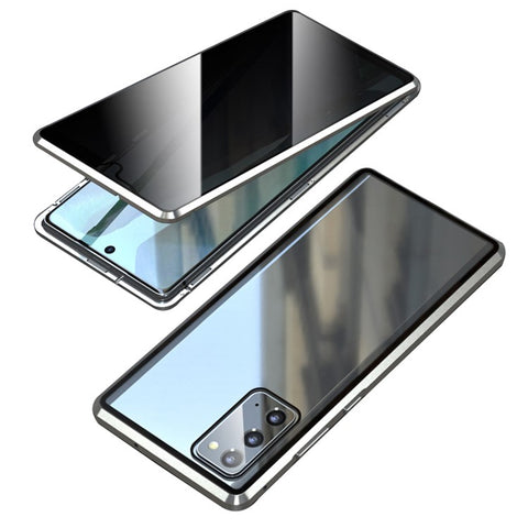 Anti-peep Magnetic Installation Metal Frame + Tempered Glass Hybrid Case for Samsung Galaxy S20 FE/Fan Edition/S20 FE 5G/Fan Edition 5G/S20 Lite/S20 FE 2022