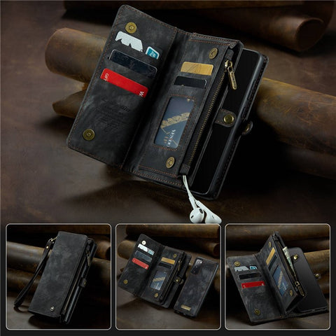 CASEME for Samsung Galaxy S20 FE / S20 Fan Edition / S20 FE 5G / S20 Fan Edition 5G / S20 Lite / S20 FE 2022 008 Series Multi-function 2-in-1 Wallet TPU+PU Leather Phone Case