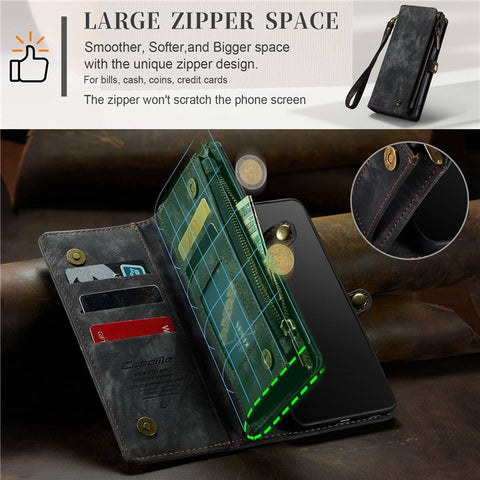 CASEME for Samsung Galaxy S20 FE / S20 Fan Edition / S20 FE 5G / S20 Fan Edition 5G / S20 Lite / S20 FE 2022 008 Series Multi-function 2-in-1 Wallet TPU+PU Leather Phone Case