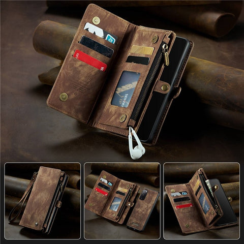 CASEME for Samsung Galaxy S20 FE / S20 Fan Edition / S20 FE 5G / S20 Fan Edition 5G / S20 Lite / S20 FE 2022 008 Series Multi-function 2-in-1 Wallet TPU+PU Leather Phone Case
