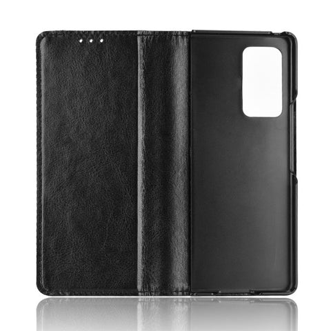 Magnetic Buckle Plaid Decor Phone Protective Shell for Samsung Galaxy Z Fold2 5G