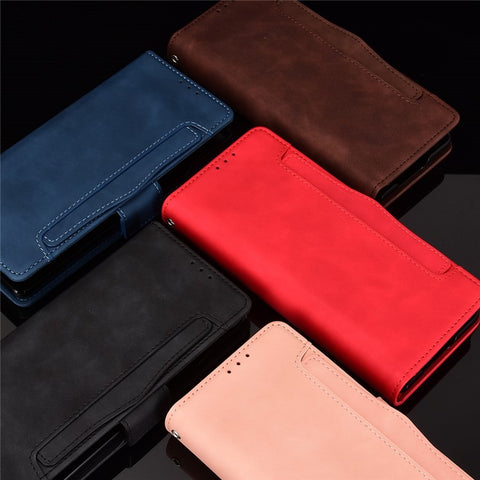For Samsung Galaxy Z Fold2 5G Multi-slot Leather Case Wallet Stand Shell Protector Phone Cover Case