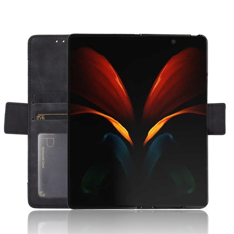 For Samsung Galaxy Z Fold2 5G Multi-slot Leather Case Wallet Stand Shell Protector Phone Cover Case