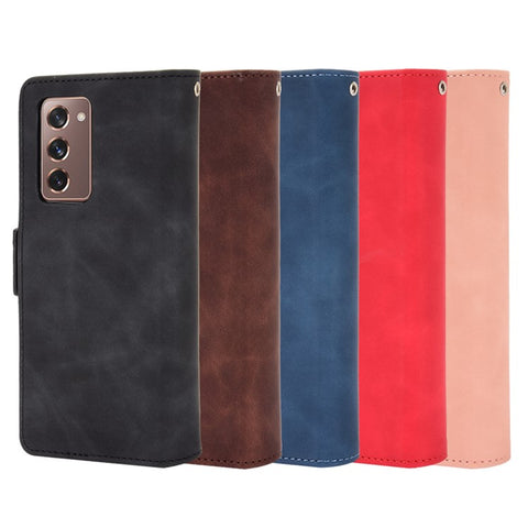 For Samsung Galaxy Z Fold2 5G Multi-slot Leather Case Wallet Stand Shell Protector Phone Cover Case
