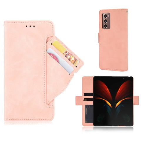 For Samsung Galaxy Z Fold2 5G Multi-slot Leather Case Wallet Stand Shell Protector Phone Cover Case