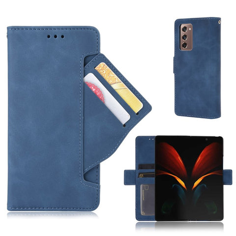 For Samsung Galaxy Z Fold2 5G Multi-slot Leather Case Wallet Stand Shell Protector Phone Cover Case