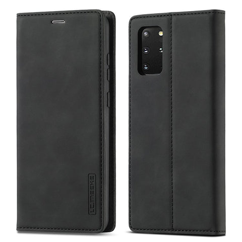 LC.IMEEKE Auto-Absorbed Leather Wallet Stand Phone Protective Shell with Wallet Stand for Samsung Galaxy S20 Plus/S20 Plus 5G