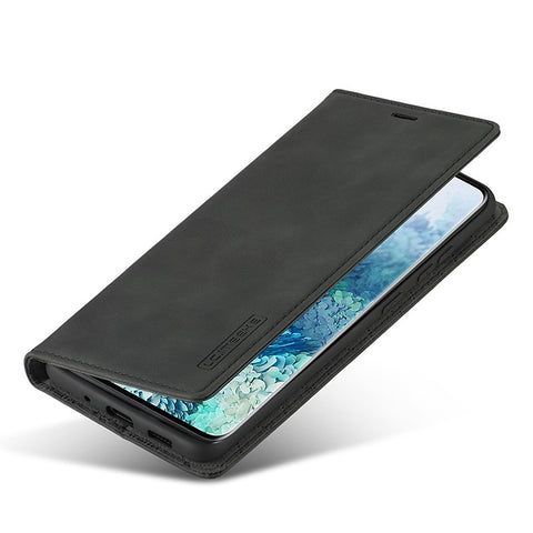 LC.IMEEKE Auto-Absorbed Leather Wallet Stand Phone Protective Shell with Wallet Stand for Samsung Galaxy S20 Plus/S20 Plus 5G