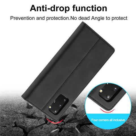 LC.IMEEKE LC Strong Magnetic Series Leather Wallet Phone Protective Shell for Samsung Galaxy S20 Ultra