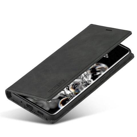 LC.IMEEKE LC Strong Magnetic Series Leather Wallet Phone Protective Shell for Samsung Galaxy S20 Ultra