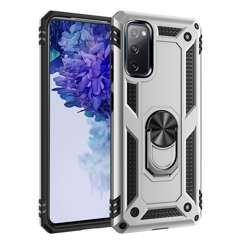Adjustable Integrated Kickstand + Built-in Magnetic Metal Protective Shell for Samsung Galaxy S20 FE/S20 FE 5G/S20 Lite/S20 FE 2022