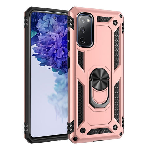 Adjustable Integrated Kickstand + Built-in Magnetic Metal Protective Shell for Samsung Galaxy S20 FE/S20 FE 5G/S20 Lite/S20 FE 2022