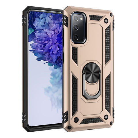 Adjustable Integrated Kickstand + Built-in Magnetic Metal Protective Shell for Samsung Galaxy S20 FE/S20 FE 5G/S20 Lite/S20 FE 2022