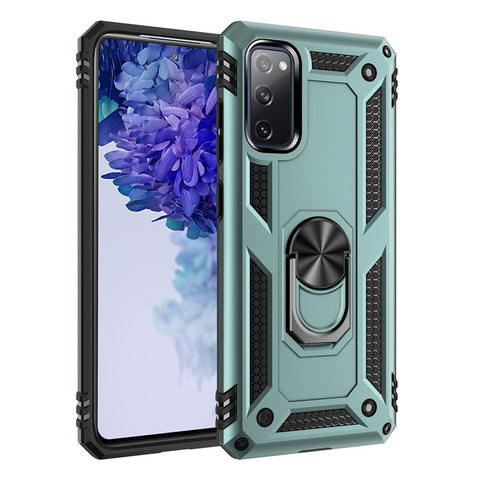 Adjustable Integrated Kickstand + Built-in Magnetic Metal Protective Shell for Samsung Galaxy S20 FE/S20 FE 5G/S20 Lite/S20 FE 2022