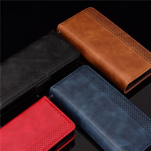 Side Magnetic Buckle Vintage Style Wallet Leather Stand Phone Cover Case for Samsung Galaxy Z Fold2 5G