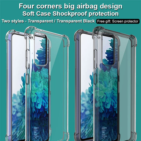 IMAK Airbag Shockproof TPU Shell + Screen Film for Samsung Galaxy S20 Lite / S20 FE/S20 Fan Edition / S20 FE 5G/S20 Fan Edition 5G
