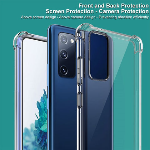 IMAK Airbag Shockproof TPU Shell + Screen Film for Samsung Galaxy S20 Lite / S20 FE/S20 Fan Edition / S20 FE 5G/S20 Fan Edition 5G