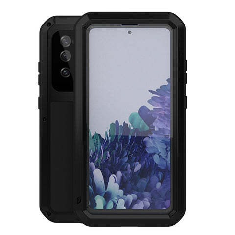 LOVE MEI Protective Case with Temepered Glass Film for Samsung Galaxy S20 FE 4G / 5G / 2022 / S20 Lite Shockproof Dropproof Dustproof Cover