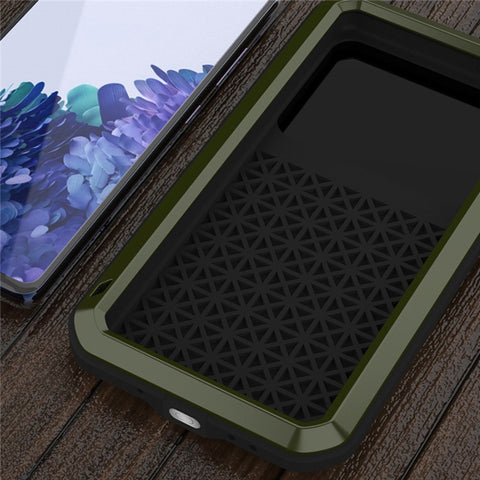 LOVE MEI Protective Case with Temepered Glass Film for Samsung Galaxy S20 FE 4G / 5G / 2022 / S20 Lite Shockproof Dropproof Dustproof Cover