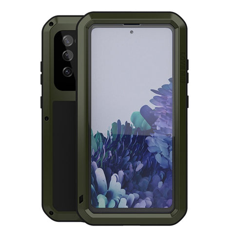 LOVE MEI Protective Case with Temepered Glass Film for Samsung Galaxy S20 FE 4G / 5G / 2022 / S20 Lite Shockproof Dropproof Dustproof Cover