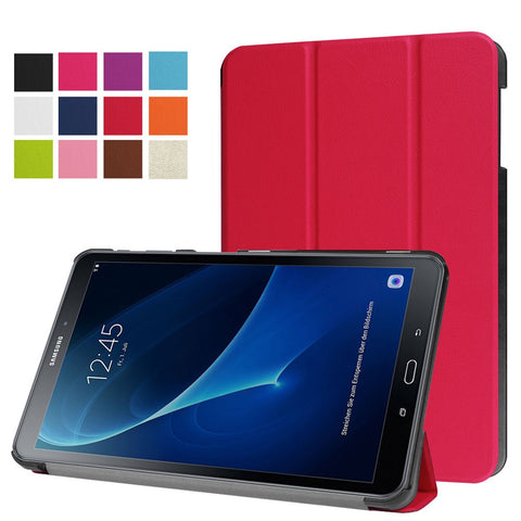 Tri-Fold Stand Leather Smart Case for Samsung Galaxy Tab A 10.1 T580 / T585 (2016)