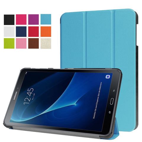 Tri-Fold Stand Leather Smart Case for Samsung Galaxy Tab A 10.1 T580 / T585 (2016)
