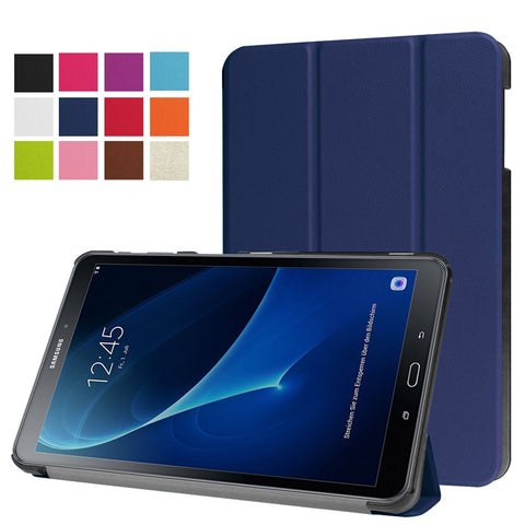 Tri-Fold Stand Leather Smart Case for Samsung Galaxy Tab A 10.1 T580 / T585 (2016)