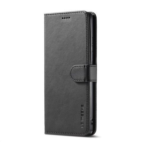 LC.IMEEKE for Samsung Galaxy S21 Ultra 5G Adjustable Stand Protective Leather Wallet Design Case