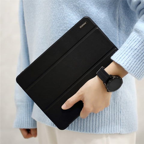 AMORUS Tri-fold Leather with Stand Stylish Case for Samsung Galaxy Tab A7 10.4 (2020) / (2022) T500