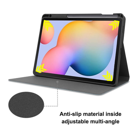 ENKAY HAT PRINCE ENK-8025 PU + TPU Tablet Case Cover Stand with Pen Slot for Galaxy Tab S6 Lite (2020) P615 P610 / (2022) / (2024)