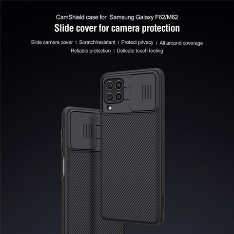 NILLKIN CamShield Hard Case PC Phone Protective Shell Cover for Samsung Galaxy F62/M62