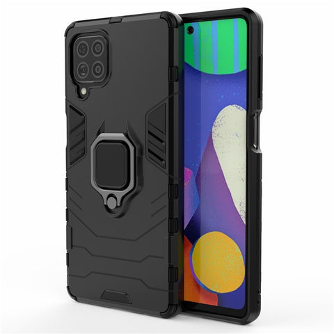 Cool Guard 2-in-1 Ring Holder Kickstand PC TPU Hybrid Case for Samsung Galaxy M62 / Galaxy F62