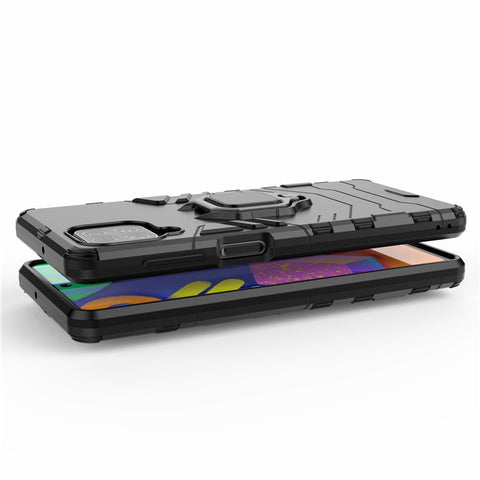 Cool Guard 2-in-1 Ring Holder Kickstand PC TPU Hybrid Case for Samsung Galaxy M62 / Galaxy F62
