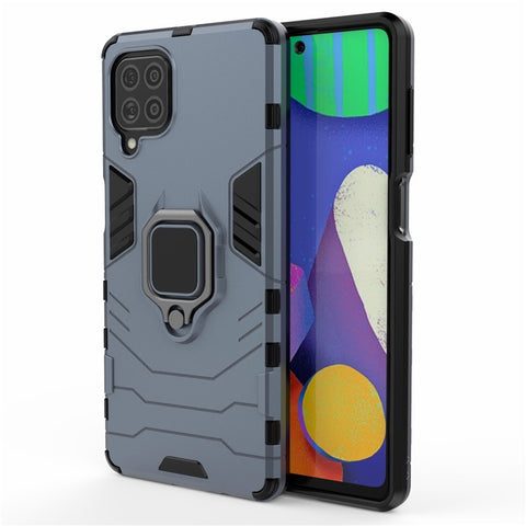 Cool Guard 2-in-1 Ring Holder Kickstand PC TPU Hybrid Case for Samsung Galaxy M62 / Galaxy F62