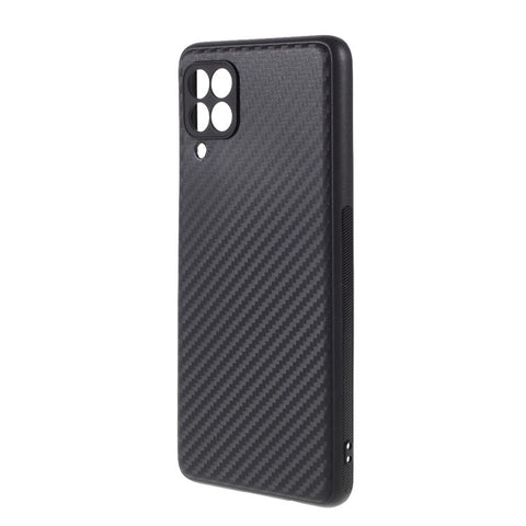 Carbon Fiber Texture TPU Mobile Phone Back Case Cover for Samsung Galaxy M62 / F62