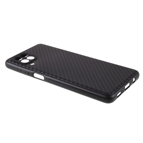 Carbon Fiber Texture TPU Mobile Phone Back Case Cover for Samsung Galaxy M62 / F62