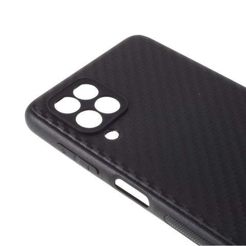 Carbon Fiber Texture TPU Mobile Phone Back Case Cover for Samsung Galaxy M62 / F62